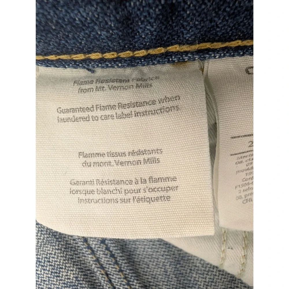 Carhartt Men's FR Flame Resistant Jeans 32x36 Blue Cotton Straight Fit NFPA 2112